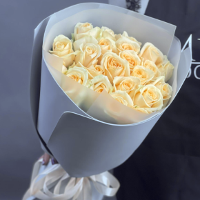 Букет из 25 роз Аваланж (50 см) в Раменском