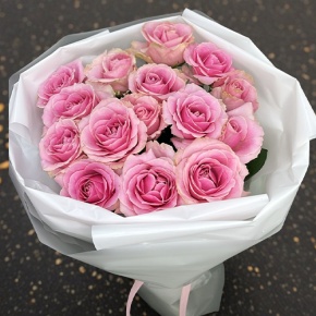 Букет из 15 пудровых роз (70 см) в Раменском