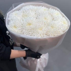 Букет из 11 белых хризантем  в Раменском