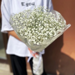 Букет из 5 белых гипсофил в Раменском