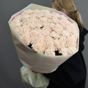 Букет из 51 кремового диантуса в Раменском