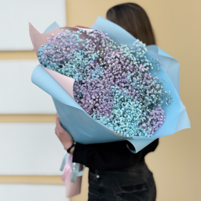 Букет "Радуга" из 15 гипсофил в Раменском