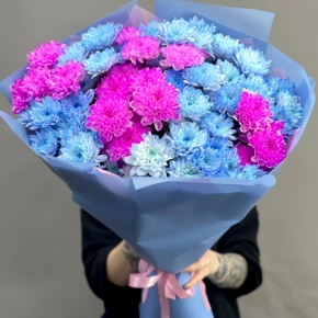 Букет "Матильда" из 15 кустовых хризантем в Раменском