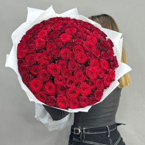 Букет 101 красная роза (60 см) в Раменском