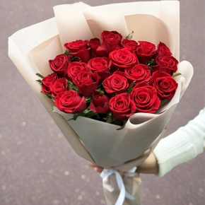Букет 21 красная роза (60 см) в Раменском