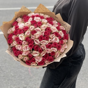 Букет "Амурный" из 101 розы (40 см) в Раменском