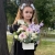 Композиция с георгинами на 1 сентября в белом ящике в Раменском