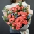 Букет "Фортуна" из коралловых роз и оксипеталума в Раменском