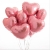 Сердце розовое фольгированный шар с гелием (45 см) в Раменском