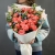 Букет "Фортуна" из коралловых роз и оксипеталума в Раменском