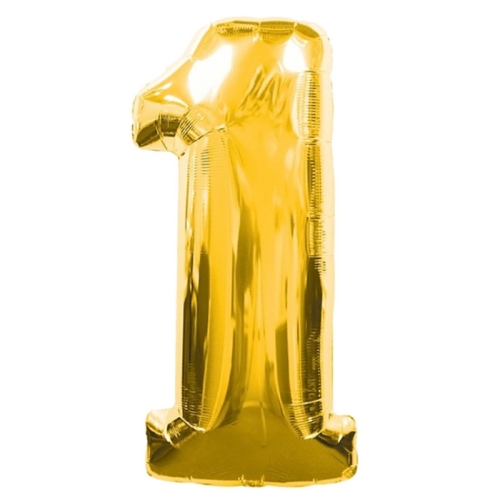Шар гелиевый цифра 1 (40х102 см) в Раменском