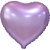 Сердце сиреневое фольгированный шар с гелием (45 см) в Раменском
