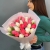 Букет из 25 кораллово-белых тюльпанов в Раменском