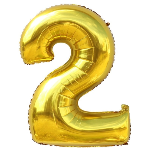 Шар гелиевый цифра 2 (40х102 см) в Раменском